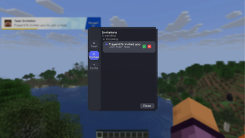GUI | Incoming invitation