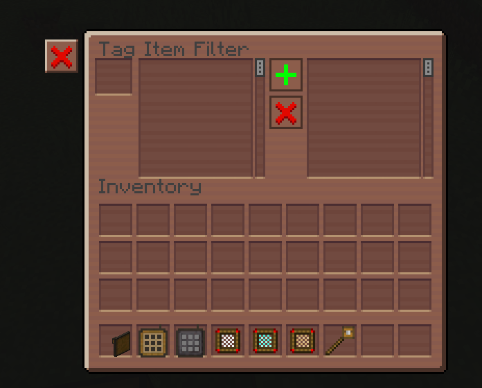 Tag Item Filter UI