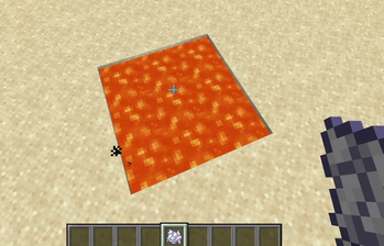 Bonemeal spawning lava