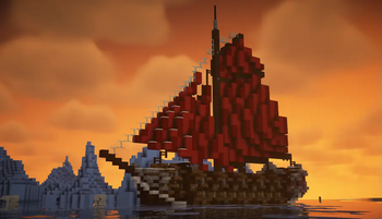 Red ship