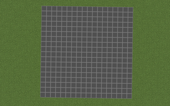 Bedrock in a square