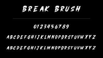 Break Brush Font