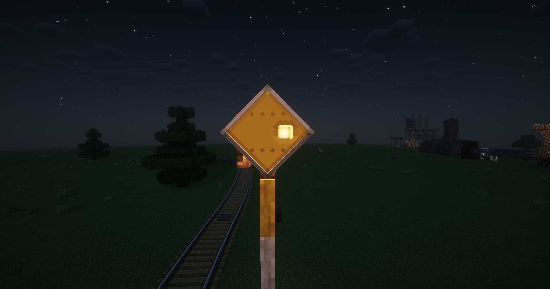 example of a signal at night