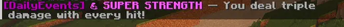Today's Event Chat message