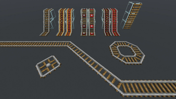 Diagonal Rails & Ladders