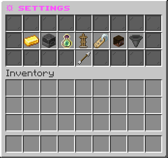 Settings GUI