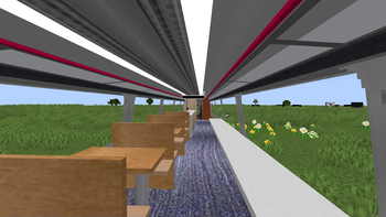 Buffet car interior