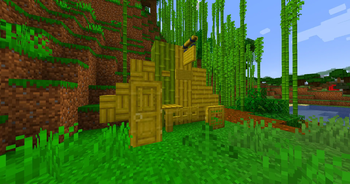 bamboo wood set and jungle biome