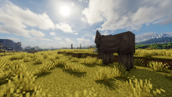 Elephant looking at the horizon