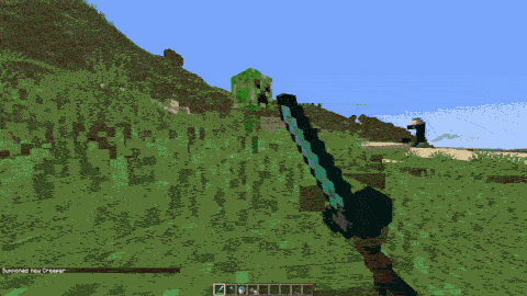 Sword (No Delay, like 1.8) vs Axe (Hit Delay, like 1.9+)