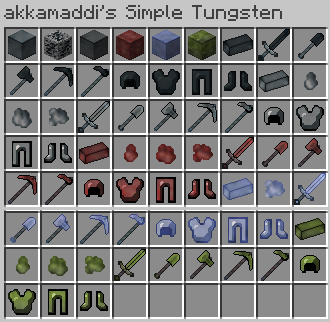 All Tungsten Items