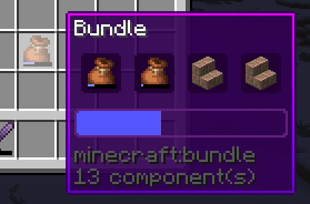 Bundle with contents