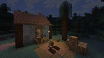 The lumberjack's backyard