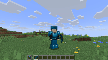 Armour, Sword and Pickaxe