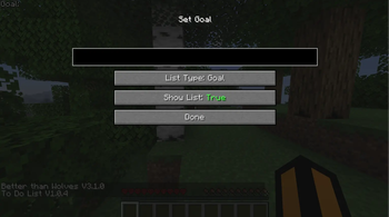 Goal Management Interface