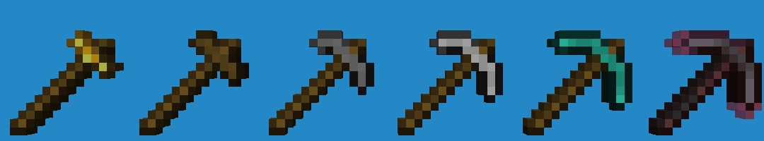 All pickaxes in one image (version v1.0.1)