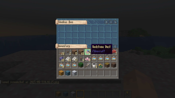 Custom textures for each shulker box color.