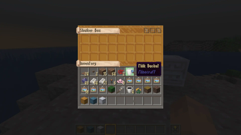 Custom textures for each shulker box color.