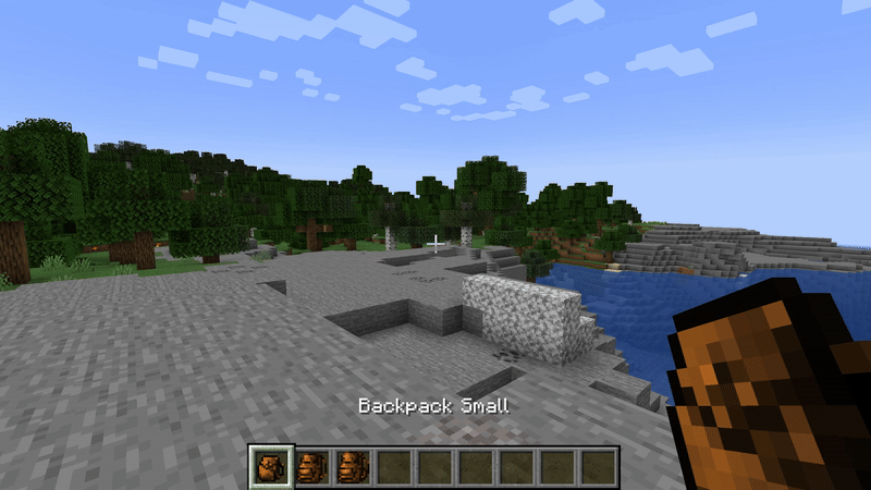 In game opening Backpacks