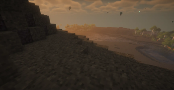 The Withered hill near water