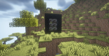 The lit Withered dimension portal