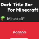 Dark Title Bar For Minecraft