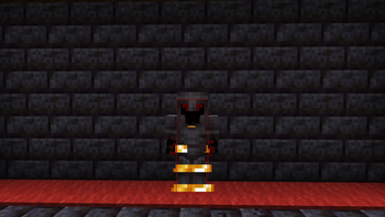 How fire looks on player
