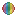 Pride Pearls: 6 color rainbow (Left, inverted)
