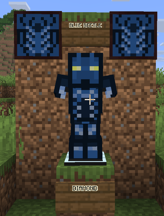 Blue beetle armor