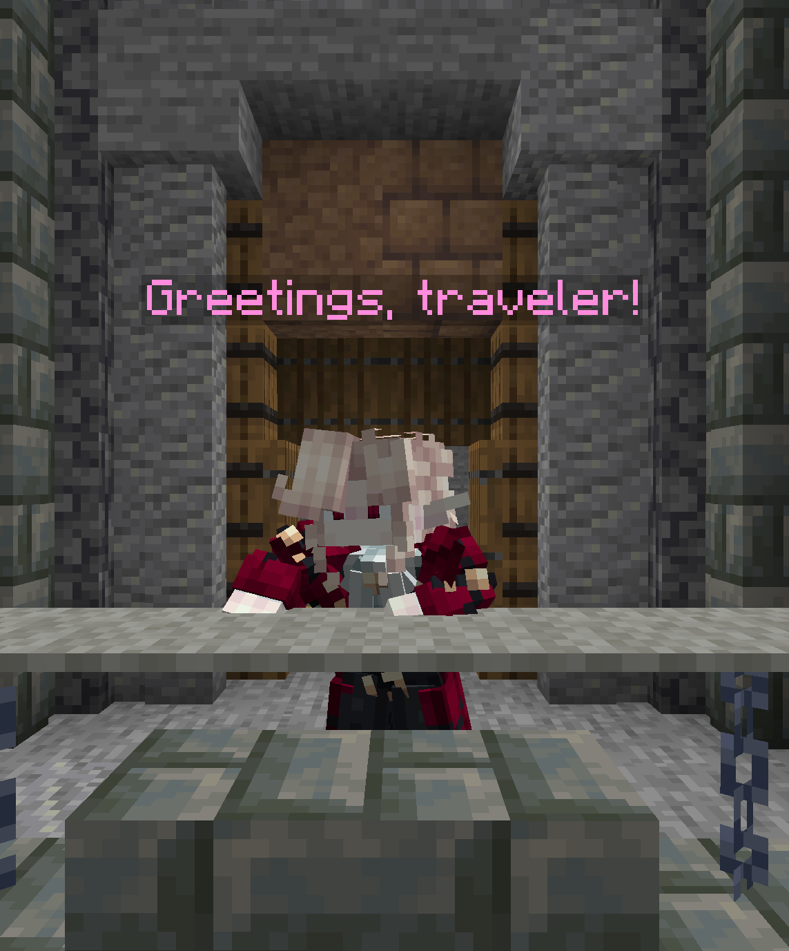 A caption above a speaker's head