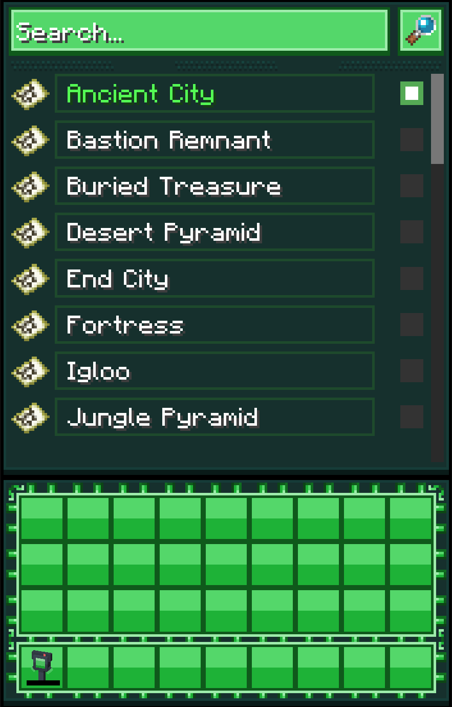 Search Structures/Biomes