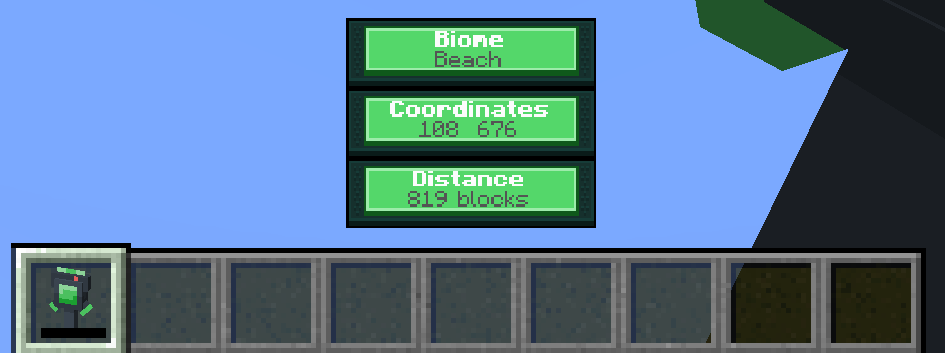 Search Structures/Biomes GUI