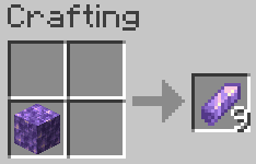 Craftable Amethyst Shards! (as of 2.2)