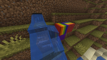 Rainbow Concrete is now obtainable like other Concrete blocks!