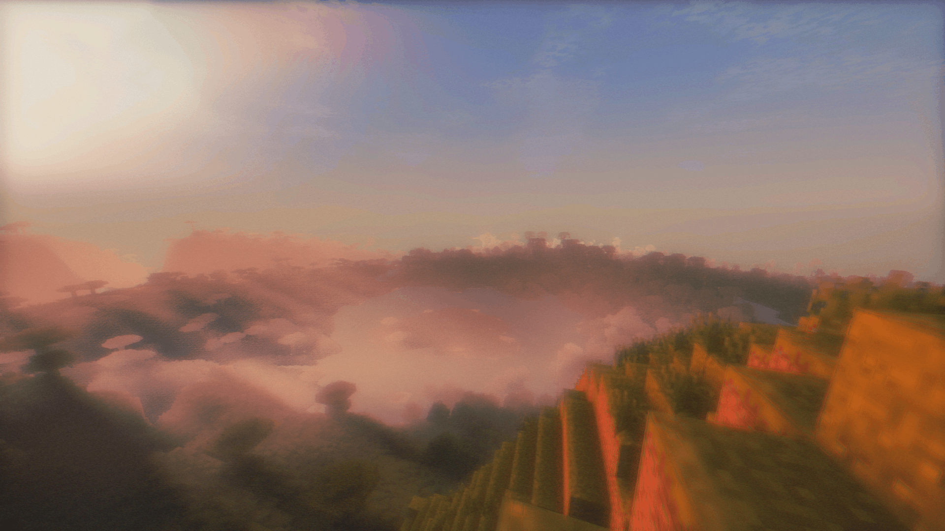 Foggy morning valley