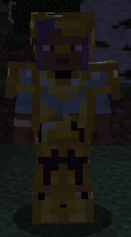 Golden Armor on a Player