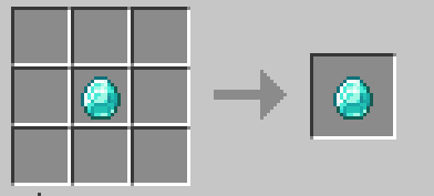 Diamond lighter crafting recipe