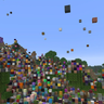 Minecraft, But It Rains Random Blocks..