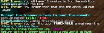 Example in use for Trevor
