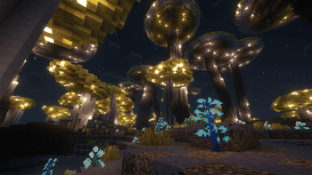 golden mycoshroom bioms