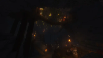 The depths of the cave