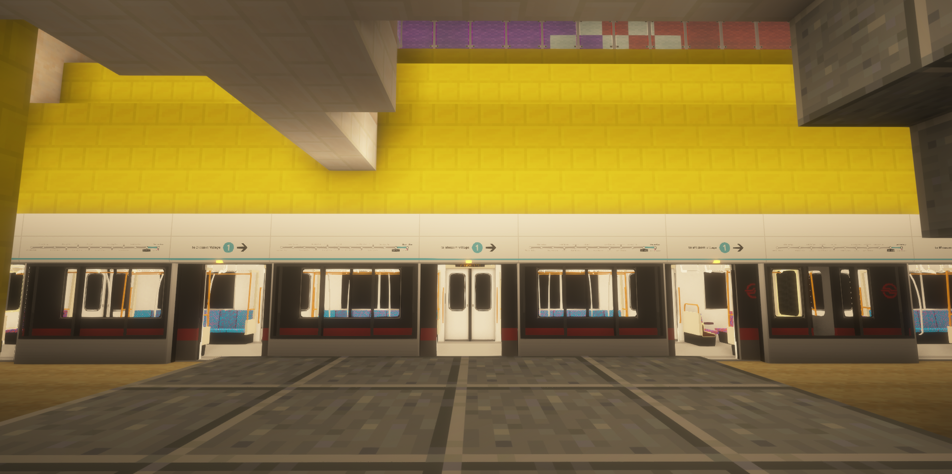 A re-textured Eidan 9000 series with the C151 "Blackbird" livery