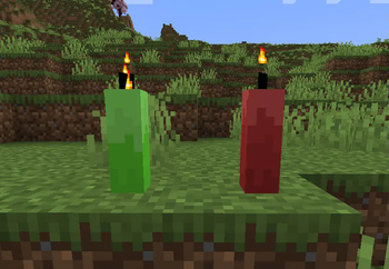 The Two Candles next to each other.
