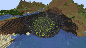 The crater + death grass
