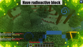 You have radioactive block