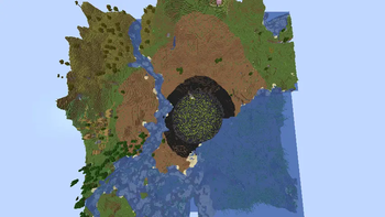 The whole explosion and explosive wave