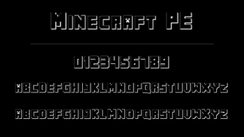 Minecraft PE Font