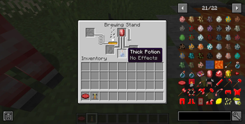 Potion Recipe if you don't want to use armor, or can't yet!