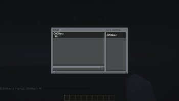 Argonaut's party chat GUI