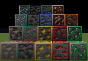 highlighted ores
